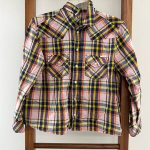 MOTHER Multicolor Plaid Shirt
